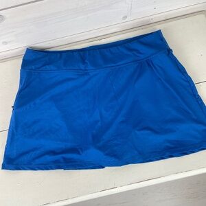 Women's Beach House Swimwear Blue Athletic Skirt Skort - NWT